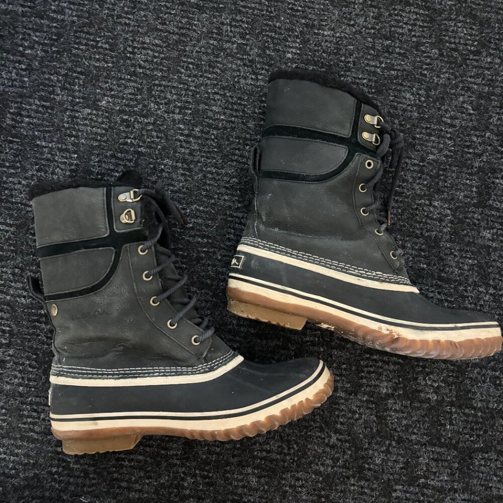 Black Windriver Winter Boots Lined Waterproof War… - image 3